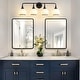 preview thumbnail 142 of 151, Modern Vanity Lights Dimmable Bathroom Light Fixtures with Glass Shade