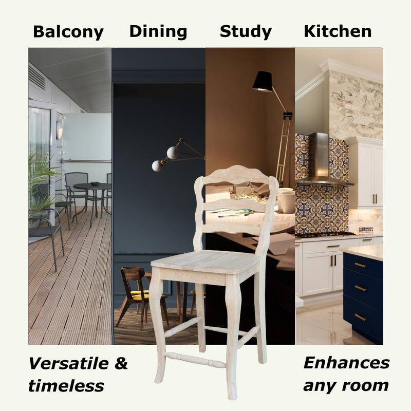 Versailles Solid Wood Stool
