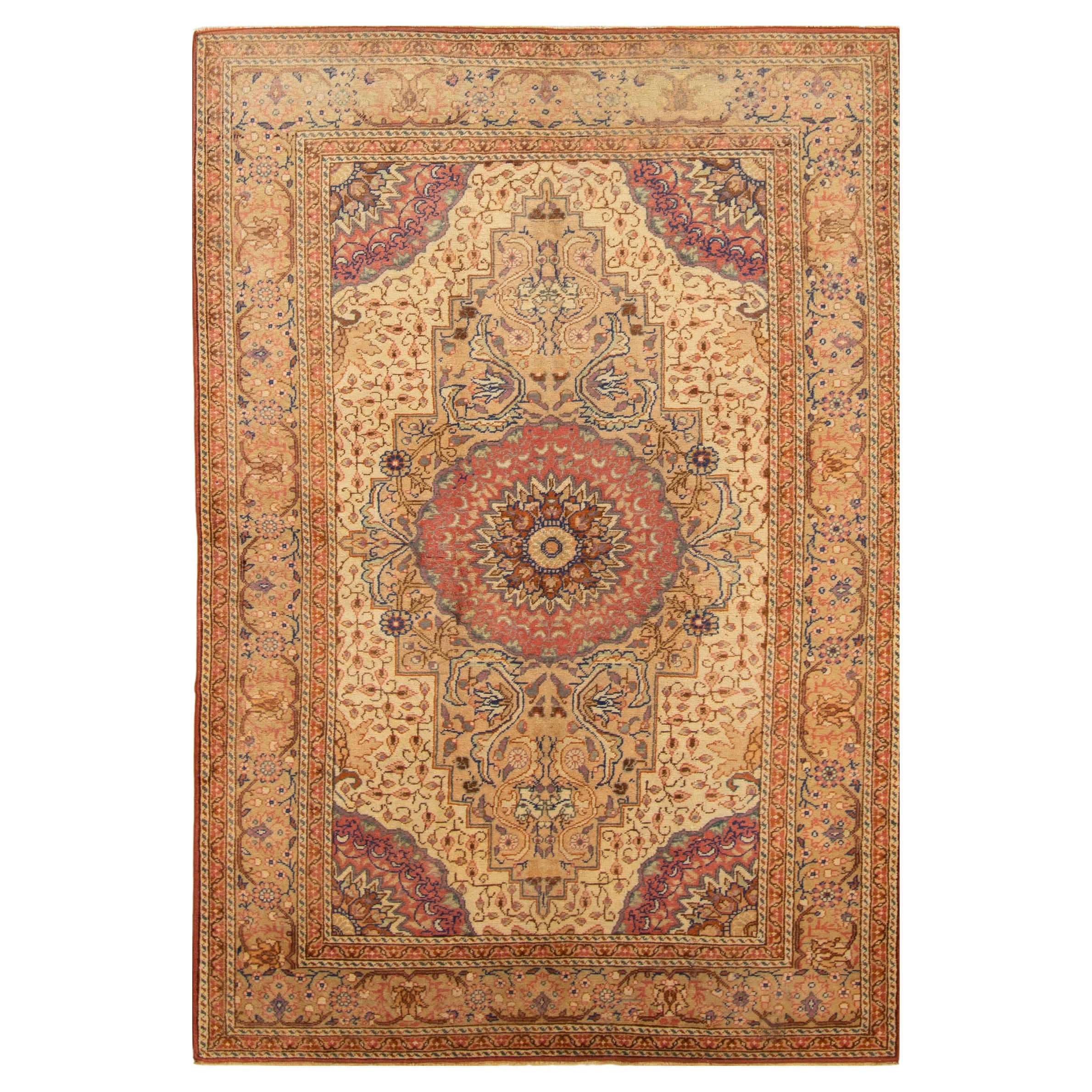 2'11 x 4'5 eCarpet Gallery Red Area Rug 356172 Bordered 
