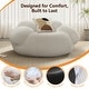 preview thumbnail 7 of 5, WOWMAX Oversized Accent Chair, Comfy Round Sofa Chair, Deep Seat Armchair For Living Room Bedroom Reading Nook