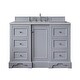 preview thumbnail 1 of 32, James Martin Vanities De Soto 48" Single Vanity, Silver Gray