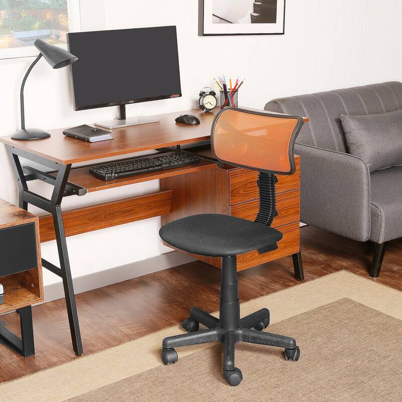 JJS Kids' Height-adjustable Mesh-back Rolling Swivel Task Chair
