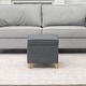 preview thumbnail 80 of 149, Adeco Square Storage Ottoman 17 inch Footstool