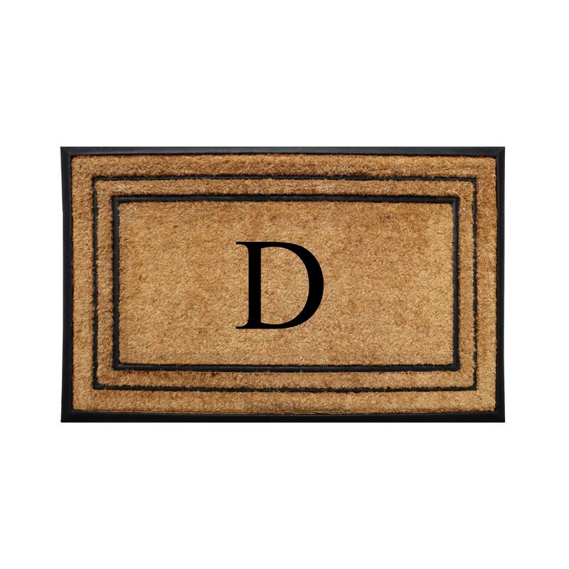 A1HC Natural Coir & Rubber Door Mat, Heavy Duty, Dirt Trapping, Long-Lasting Entrance Doormats,Thick & Durable Outdoor Entry Mat - 25" X 57" - D