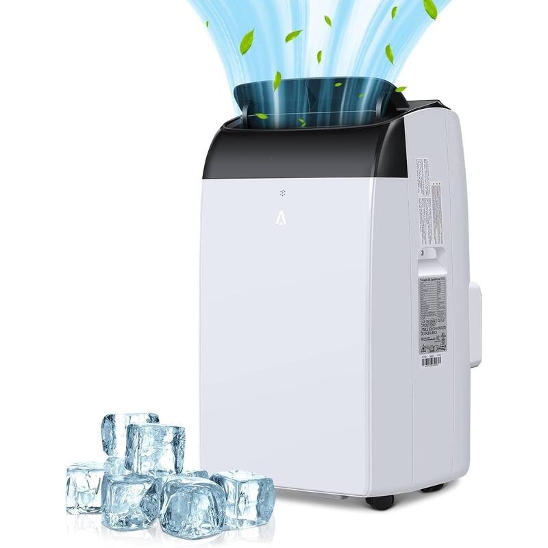 12,000 BTU Portable Air Conditioner with Remote Control for Rooms Up to 550 Sq Ft