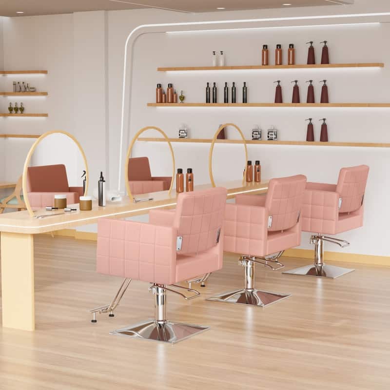 OmySalon Thick Comfort Matt Square Base for Salon Styling Chair, Hair ...