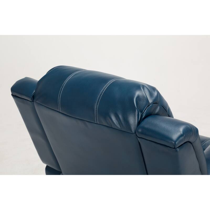 Charlotte Navy Blue Leather Gel Recliner