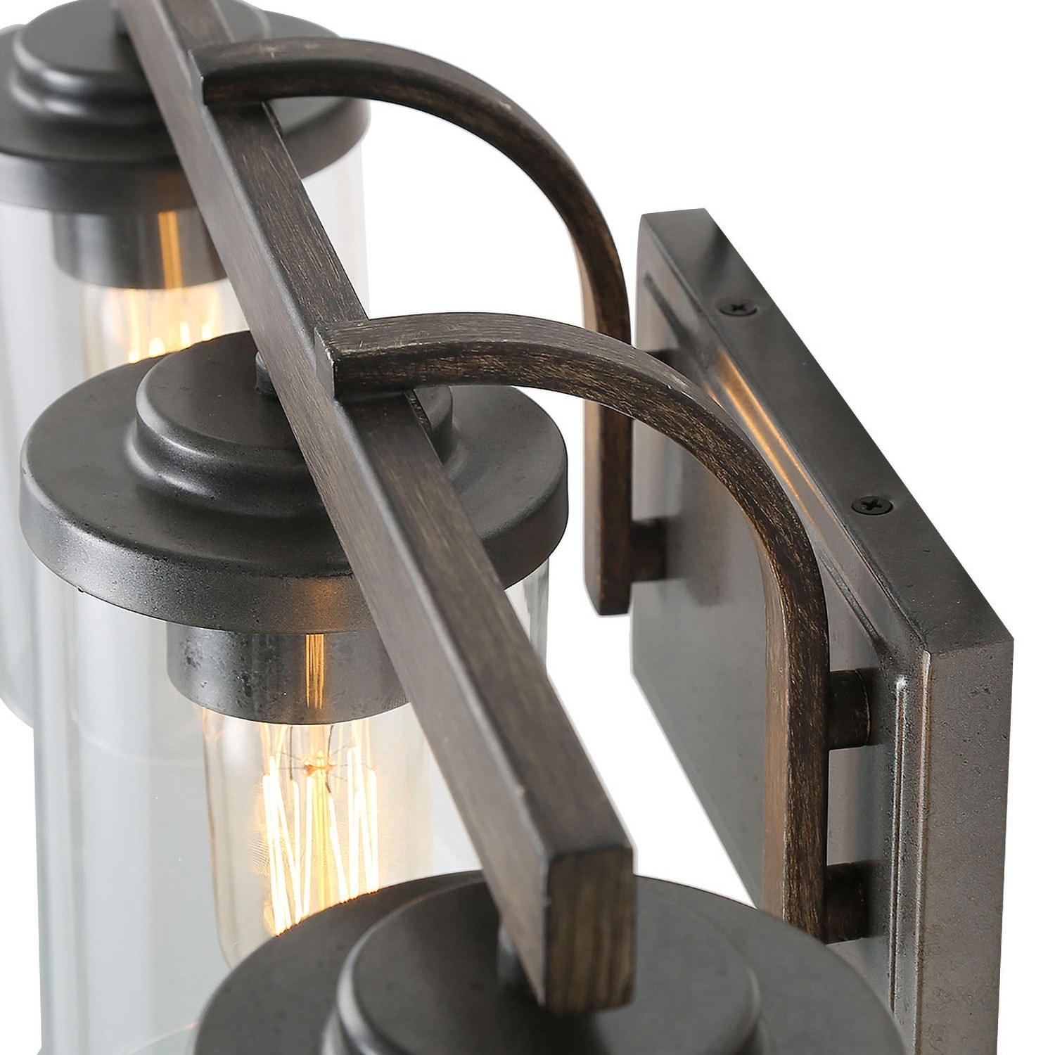 Shop Lnc Antique Metal 3 Light Vanity Light Bathroom Wall Sconces