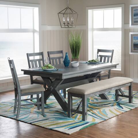 Chester 6-Piece Rustic Farmhouse Dining Set