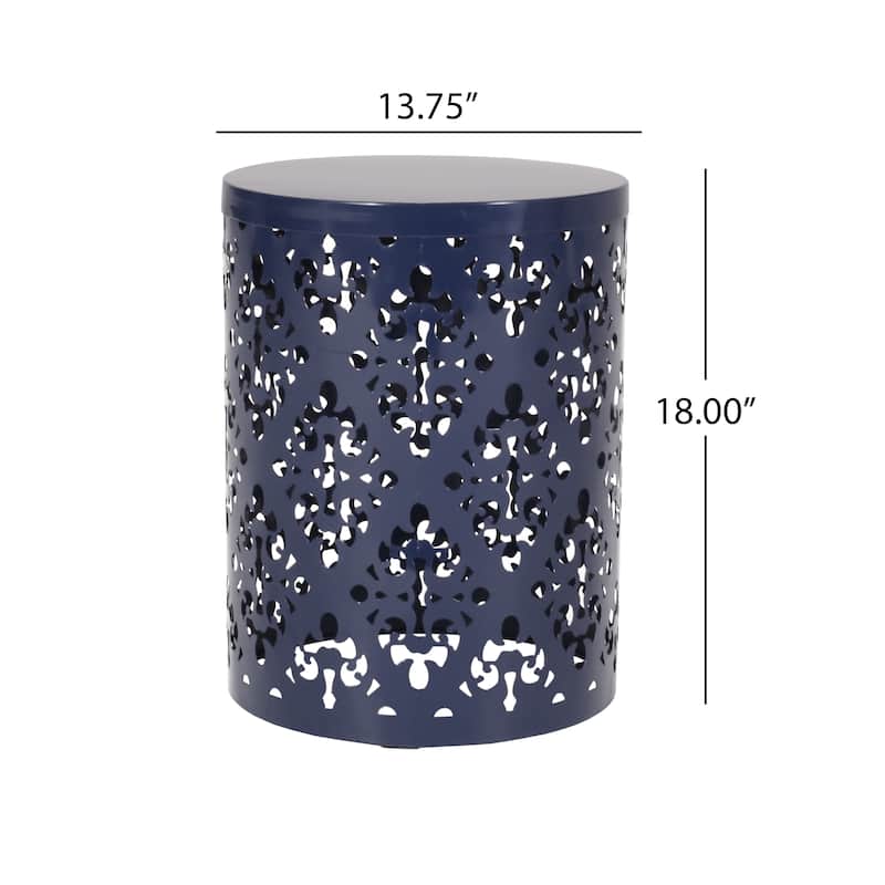 Outdoor Metal end table -Large