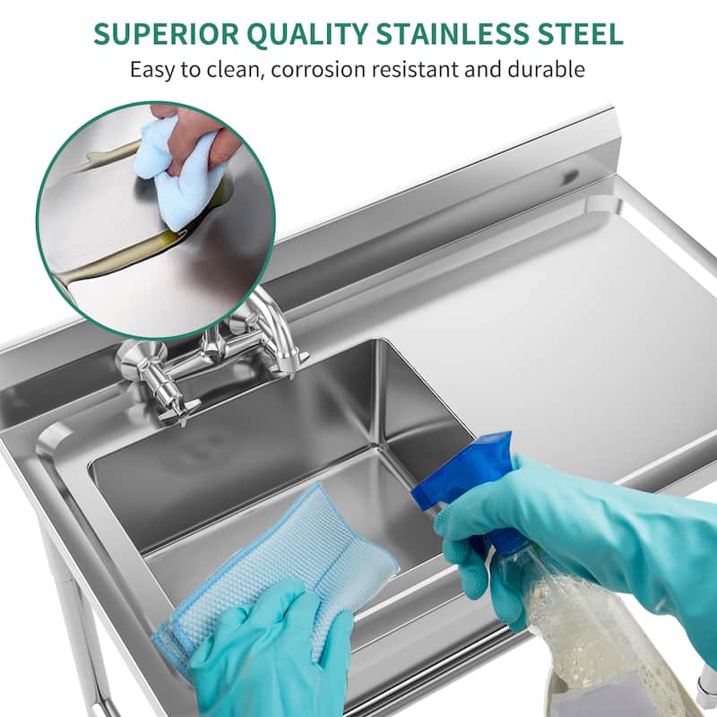 Stainless Steel Commercial Kitchen&Laundry Sink