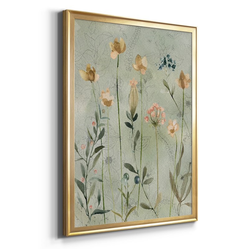 Botanical Sketchbook Premium Framed Print - Ready to Hang
