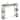 Gymax 60'' Long Bar Table Narrow Pub Table w/Faux Marble Tabletop &