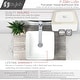 preview thumbnail 14 of 20, STYLISH 14 1/2 inch Square Porcelain Bathroom Sink - 14 1/2" x 14 1/2" x 5"