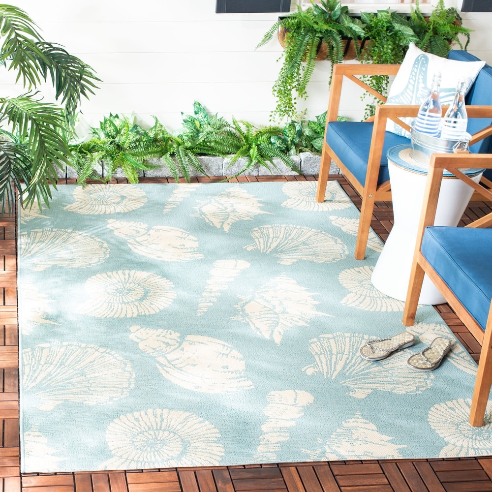 SAFAVIEH Courtyard Morvyn Indoor/ Outdoor Waterproof Patio Backyard Rug
