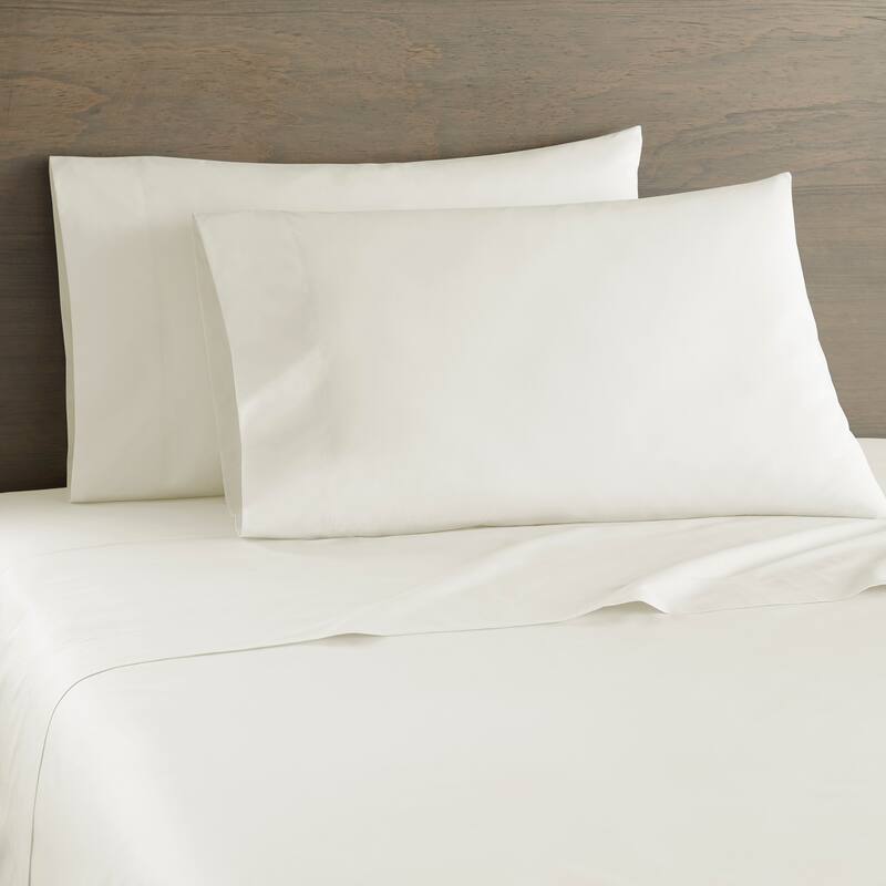 250-TC Cotton Percale Sheet Sets - Alabaster - Queen