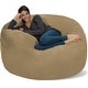 preview thumbnail 7 of 108, Bean Bag Chair 5-foot Memory Foam Removable Cover Bean Bags Camel Micro Suede