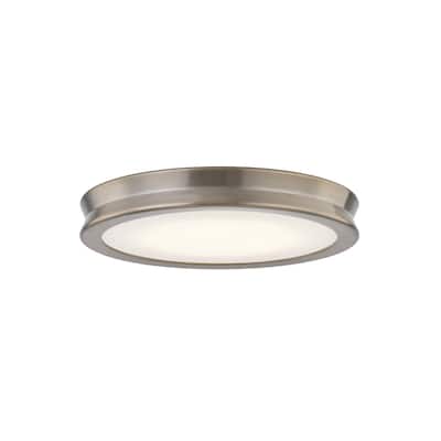 EVOLV Fusion Bevel 12-inch LED Flush-Mount with Opal Glass Shade