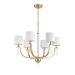 Fortuna - Satin Brass - 6 Light