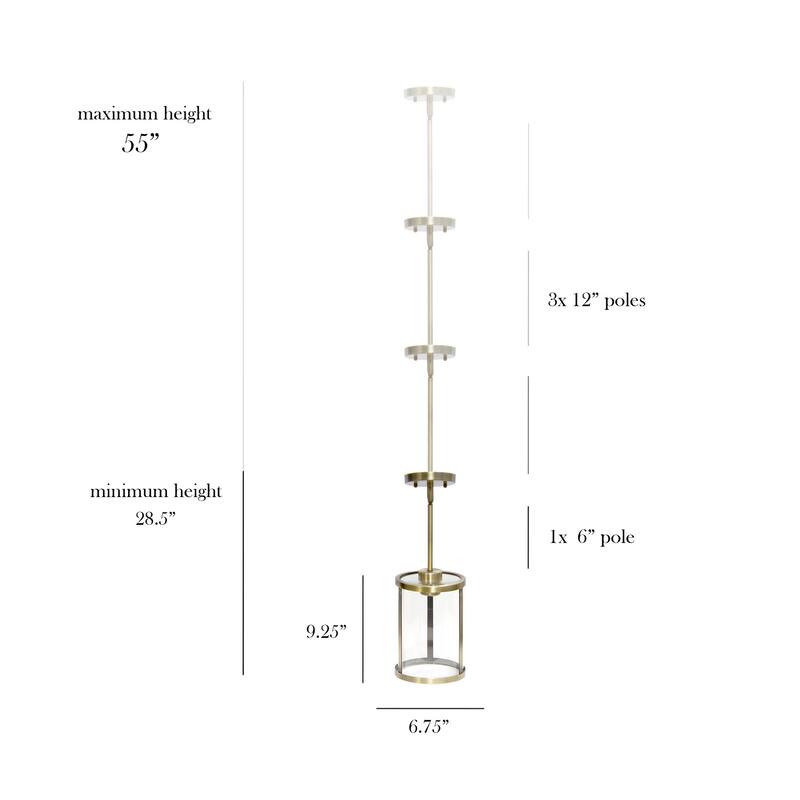 Craftsman 9.25" 1-Light Pendant - Antique Brass Metal & Glass - Kitchen Island Foyer Lighting - 9.5