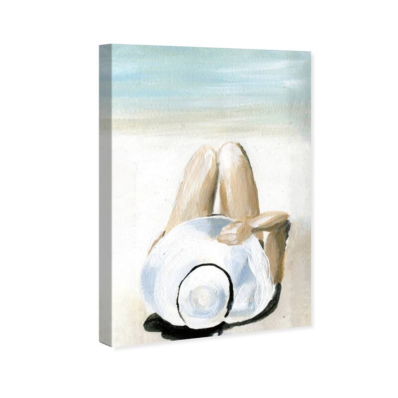 Wynwood Studio 'Private Island' Nautical and Coastal Wall Art Canvas Print Coastal - White, Blue