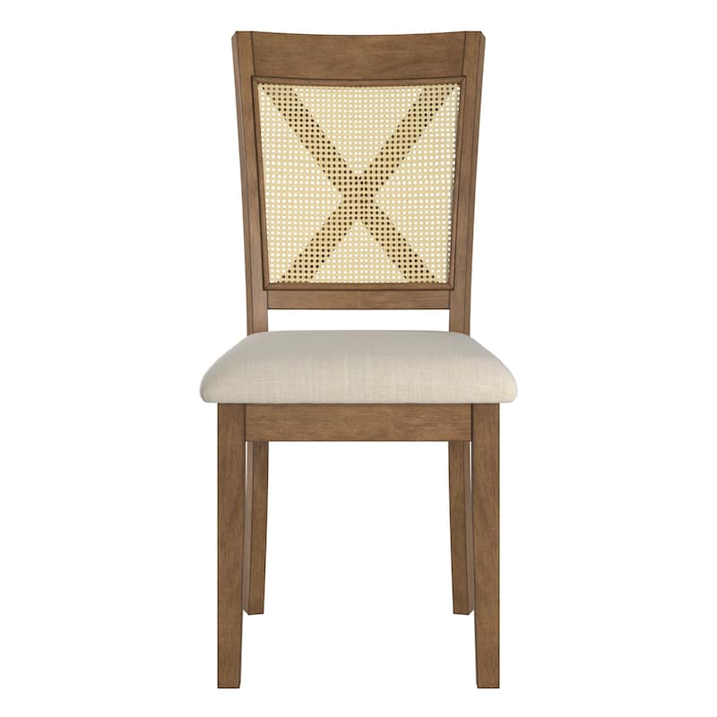 Plaga X-Back Cane Accent Dining Chair (Set of 2) by iNSPIRE Q Classic - Dining Chair