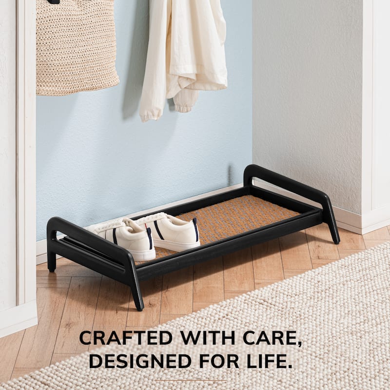 Jani Single-Tier Black Stand 3-Pair Rubber Boot Tray