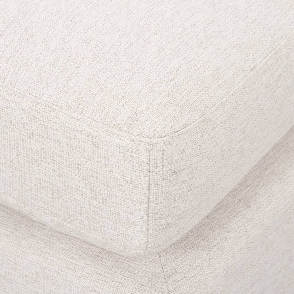 Halston Small Ottoman Oatmeal Performance Fabric - 38.98 x26.77 x17.91