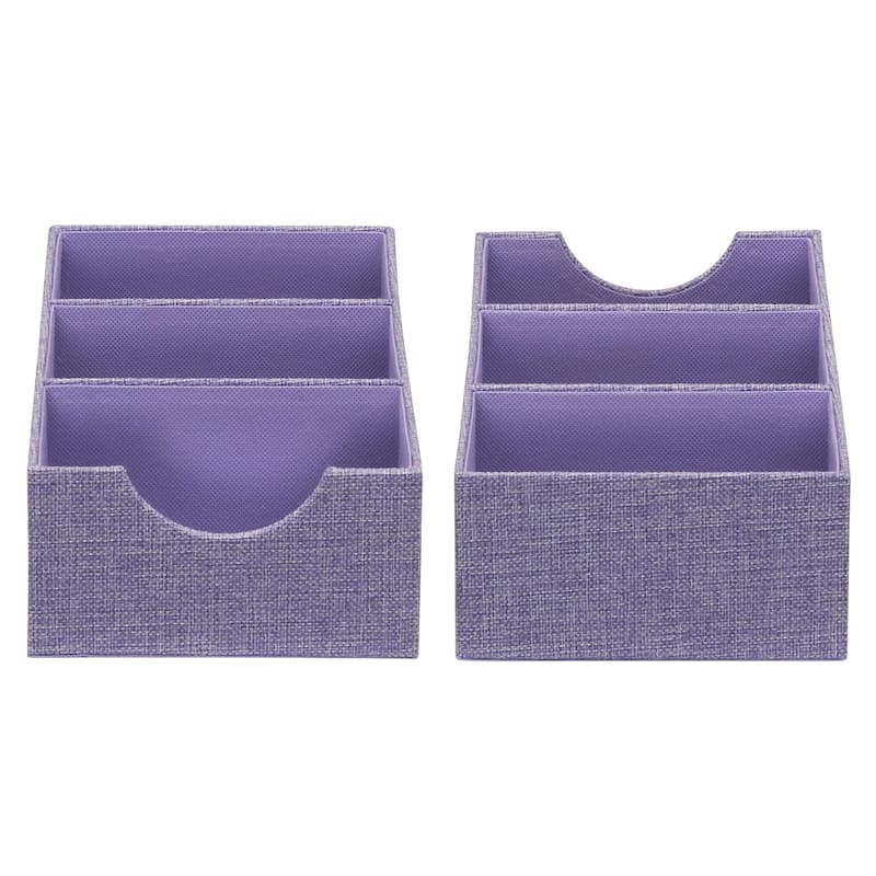 Household Essentials 3-Compartment Drawer Organizers