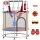 preview thumbnail 5 of 38, Gymax 6-in-1 Kids Trampoline Combo 55'' Toddler Play Activity Center Red