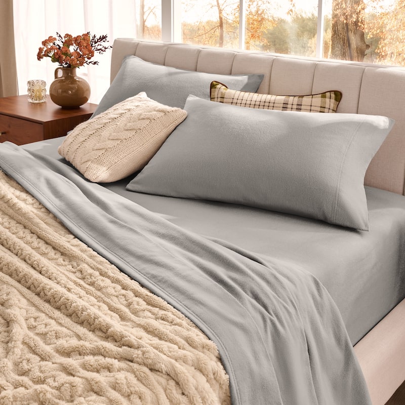 Bare Home Organic Cotton Flannel Sheet Set