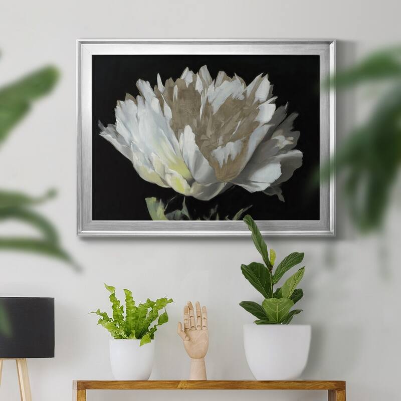 WHITE PEONY Premium Framed Canvas - Ready to Hang