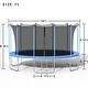 preview thumbnail 5 of 3, 16FT Round Trampoline with Safety Enclosure Net