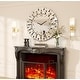 preview thumbnail 10 of 10, 31.4” Round Mirrored Wall Clock Decor Silver Glass Mirror Clock - 80cm
