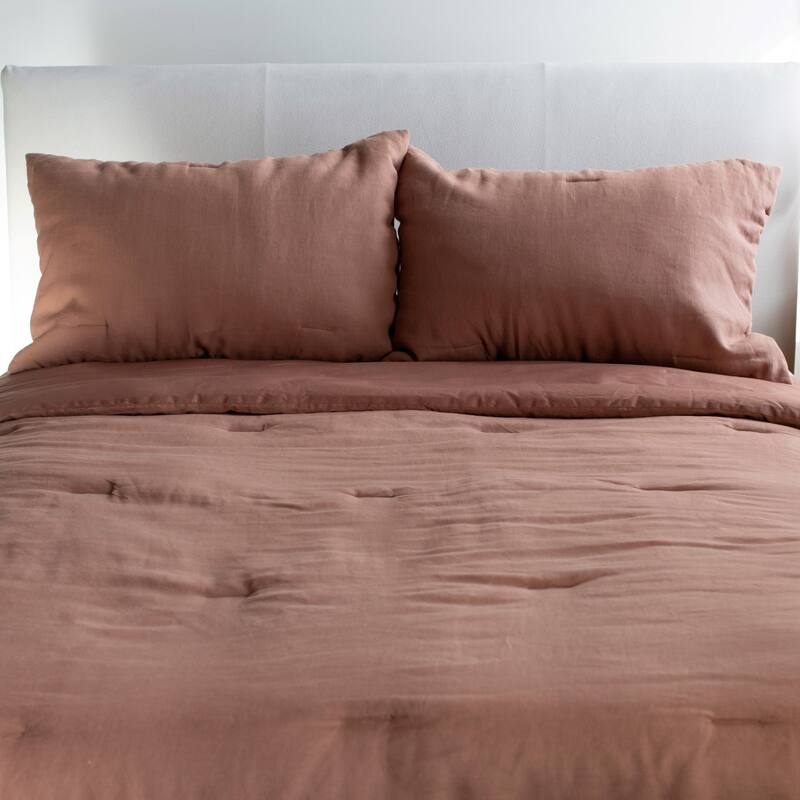 French Linen Comforter & Sham Set by BOKSER HOME