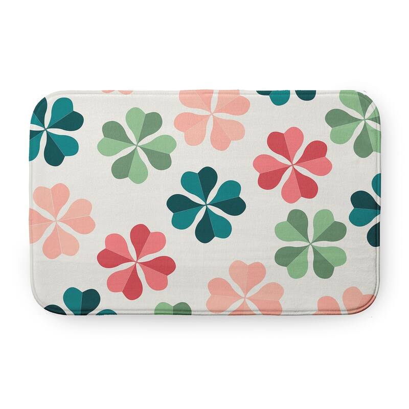 Lucky Patch Bathmat - Ocean Abyss Green - 24" x 17"