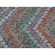 preview thumbnail 4 of 5, Shahbanu Rugs Colorful, Hand Woven Afghan Maimana Kilim with Zig Zag Design, Veggie Dyes Pure Wool, Oriental Rug (10'2" x 13'7")