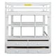 preview thumbnail 18 of 18, Full Size Loft Bed with Built-in Desk with Two Drawers,Shelves and Drawers,Multifunctional Loft Bed With Storage