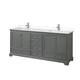 Option Dark Gray / Carrara Cultured Marble Top / Polished