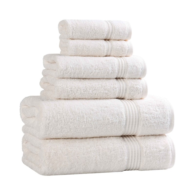Superior Heritage Egyptian Cotton Absorbent 6-Piece Towel Set