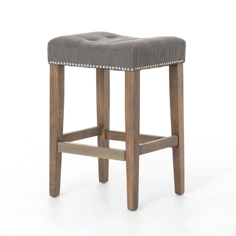 Mallory French 26" Bar Stool - Grey