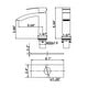preview thumbnail 9 of 7, Waterfall Bathroom Sink Faucet Single Handle Bathroom Faucet Brushed Gold One Holes Modern Basin Vanity Taps With Deck Plate