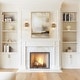 preview thumbnail 3 of 15, Modern Glam Luxury Gold 2-Light Dimmable Wall Sconce Art Glass Bathroom Vanity for Hallway - 4.7" W x 5.9" D x 17.5" H