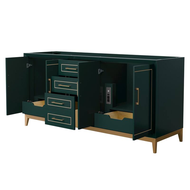 Wyndham Collection WCH515172D-CXSXX-MXX Marlena 72" Double Free