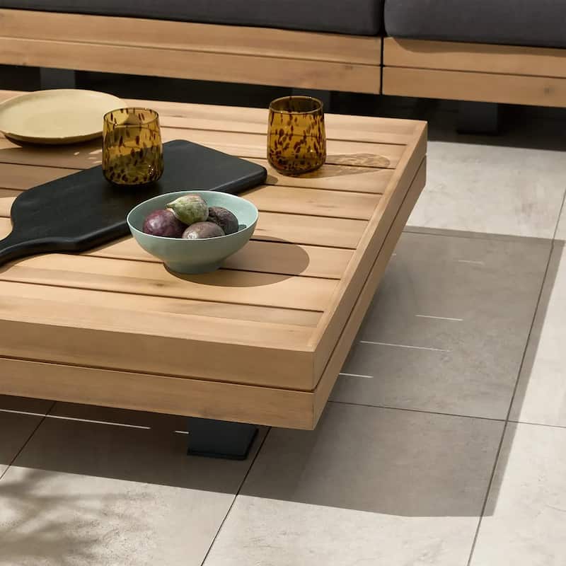 Poly and Bark Celenza Modular Full-Corner Sectional Set with Coffee Table