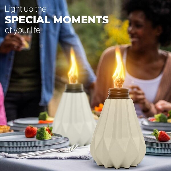 Deco Window Set of 4 Citronella Oil Table Torch for Indoor Outdoor On Sale Bed Bath Beyond 37260455