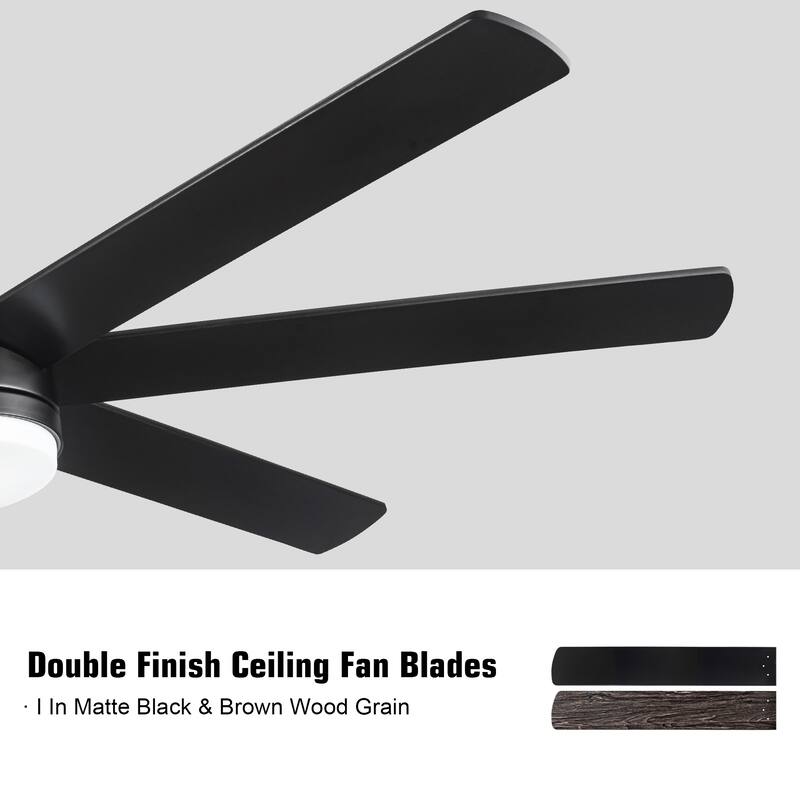 72" Farmhouse Ceiling Fan with Plywood Blades for Dining Room