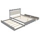preview thumbnail 23 of 46, Queen Storage Platform Bed with Twin-XL Trundle & USB Ports