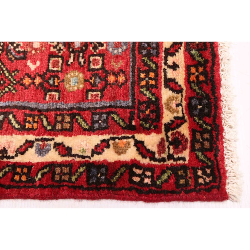 ECARPETGALLERY Hand-knotted Andelz Red Wool Rug - 2'9 x 12'10