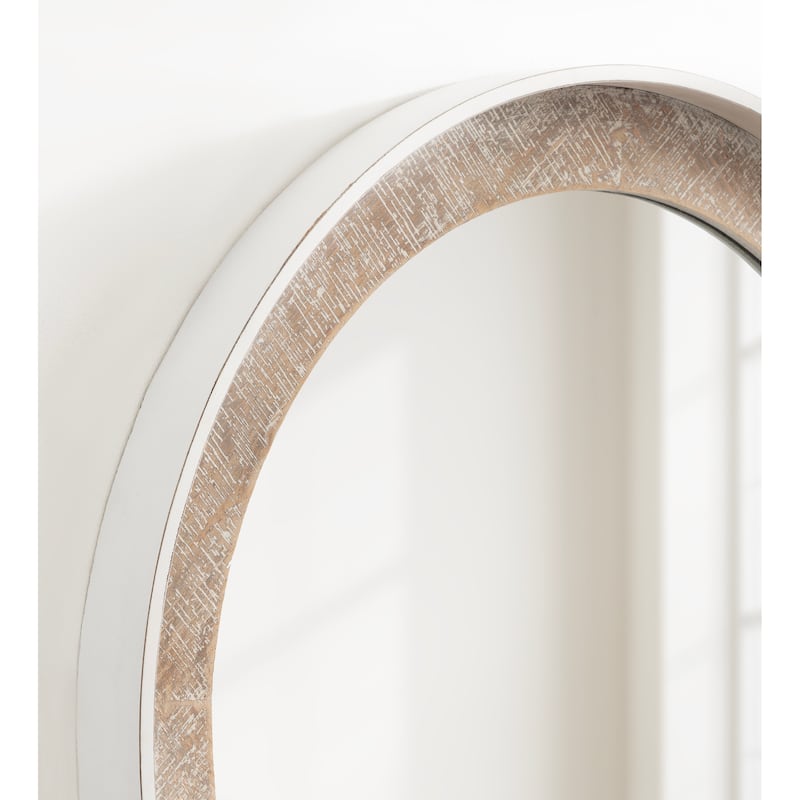 Kate and Laurel Warbrook Round Wall Mirror - 26x26